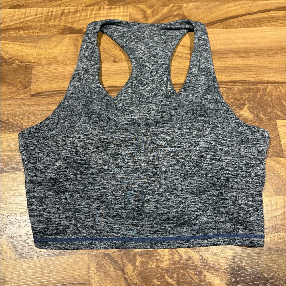 P’tula Bare Racerback Crop Size XL Heathered Grey
